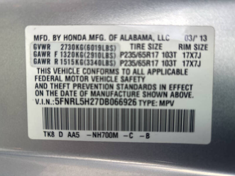 2013 Honda Odyssey LX