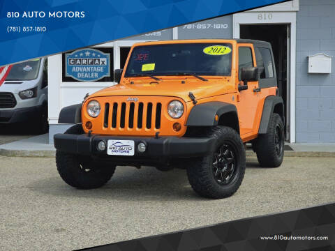 2012 Jeep Wrangler for sale at 810 AUTO MOTORS in Abington MA