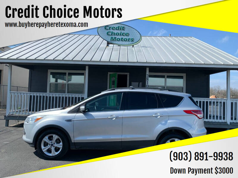 2015 Ford Escape for sale at Credit Choice Motors in Sherman TX