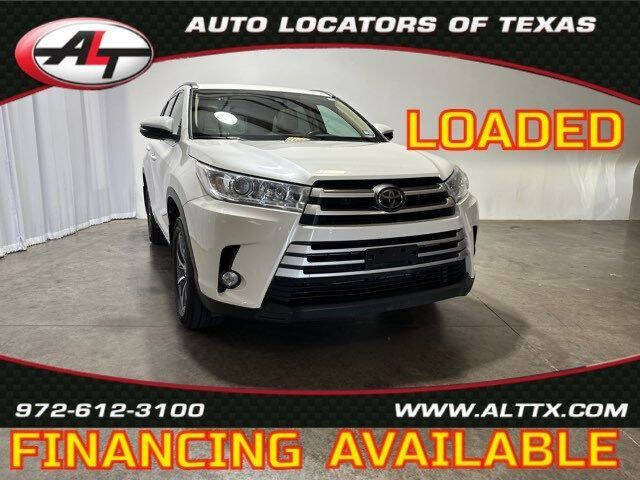 2017 Toyota Highlander for sale at AUTO LOCATORS OF TEXAS in Plano TX