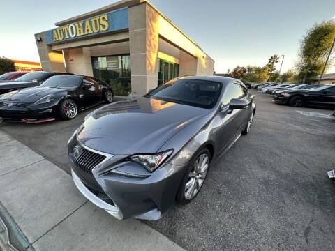 2015 Lexus RC 350 for sale at AutoHaus in Loma Linda CA