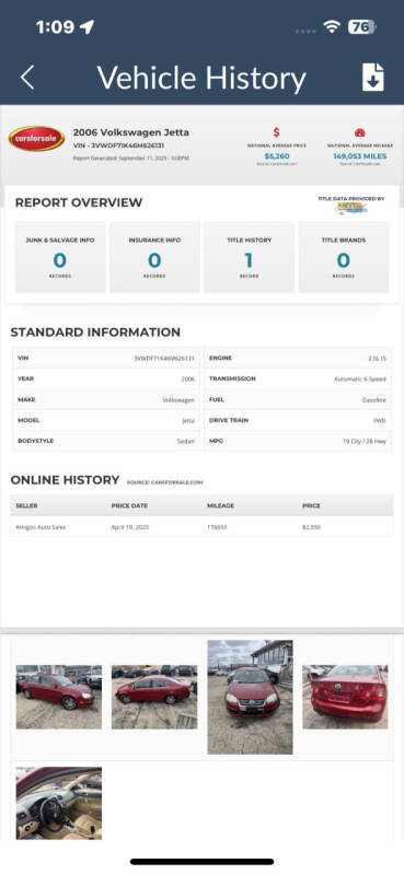2006 Volkswagen Jetta 2.5