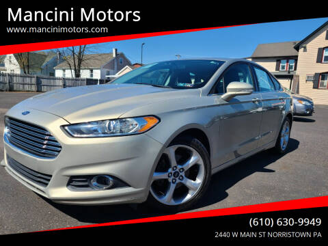 2015 Ford Fusion for sale at Mancini Motors in Norristown PA