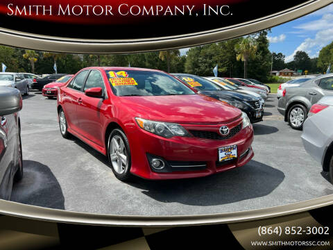 2014 Toyota Camry for sale at Smith Motor Company, Inc. in Mc Cormick SC