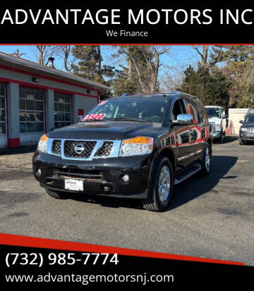 2011 Nissan Armada for sale at ADVANTAGE MOTORS INC in Edison NJ