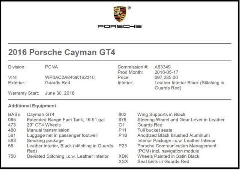 2016 Porsche Cayman for sale at RAC Performance in Carrollton TX