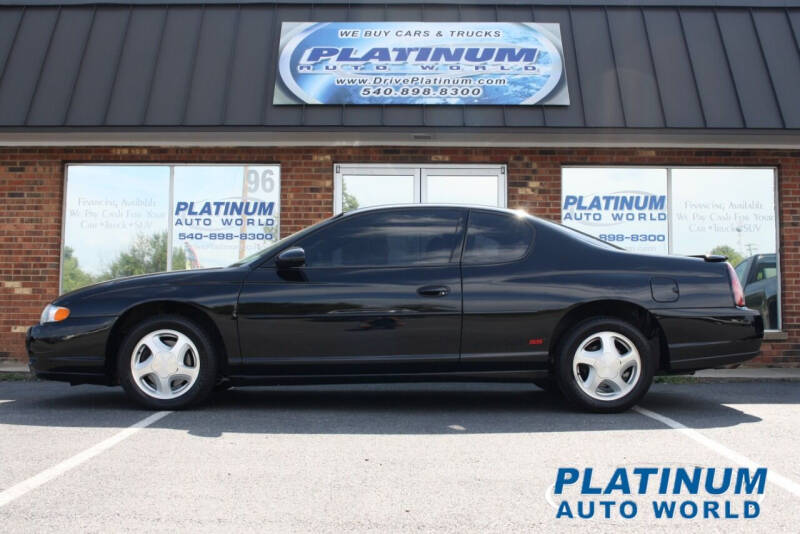 2000 Chevrolet Monte Carlo for sale at Platinum Auto World in Fredericksburg VA