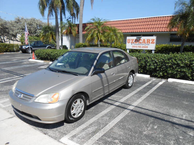 2002 Honda Civic for sale at Uzdcarz Inc. in Pompano Beach FL
