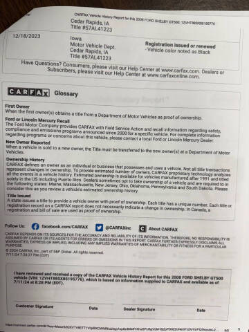 2008 Ford Shelby GT500