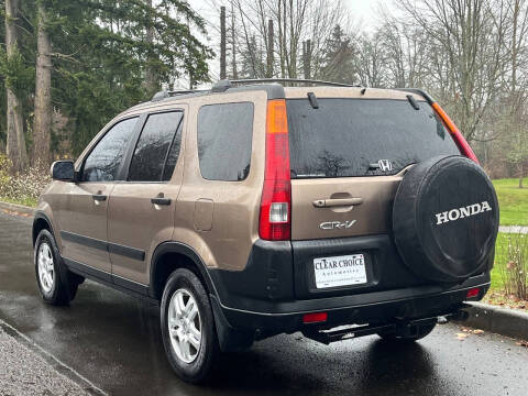 2003 Honda CR-V for sale at CLEAR CHOICE AUTOMOTIVE in Milwaukie OR