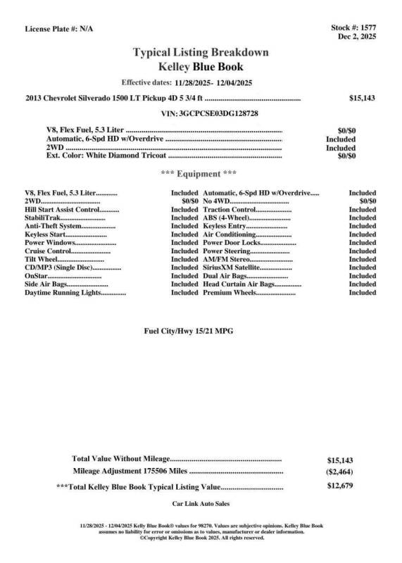 2013 Chevrolet Silverado 1500 LT