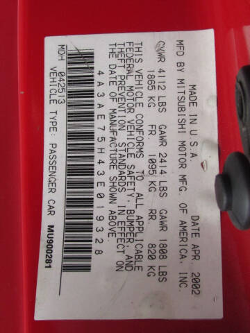 2003 Mitsubishi Eclipse Spyder GTS