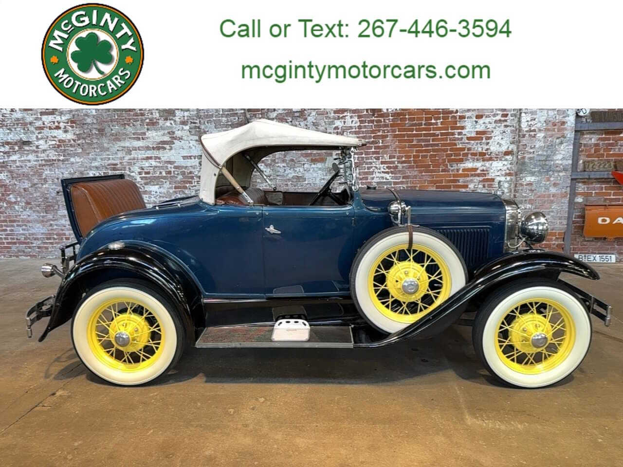 Blue 1931 Ford Model A 1