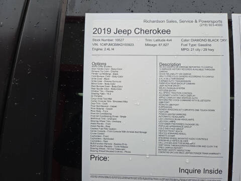 2019 Jeep Cherokee Latitude
