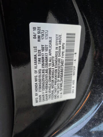 2010 Honda Odyssey Touring