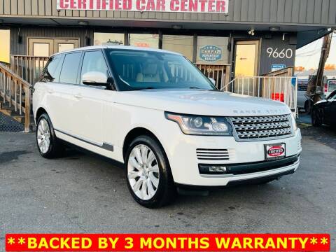 2015 Land Rover Range Rover for sale at CERTIFIED CAR CENTER in Fairfax VA