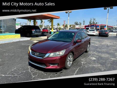 2013 Honda Accord for sale at Mid City Motors Auto Sales in Fort Myers FL