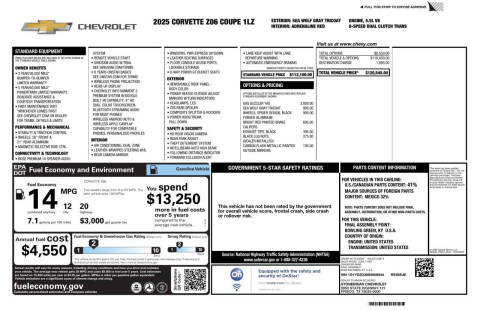 2025 Chevrolet Corvette Z06