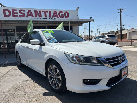 2014 Honda Accord for sale at DESANTIAGO AUTO SALES in Yuma AZ