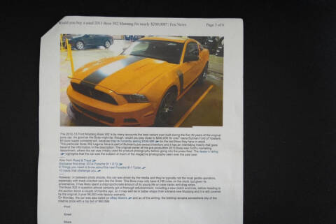 2013 Ford Mustang Boss 302