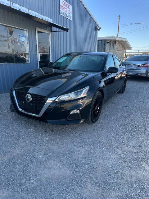 2020 Nissan Altima for sale at COOK MOTOR CO LLC in Wichita Falls, TX