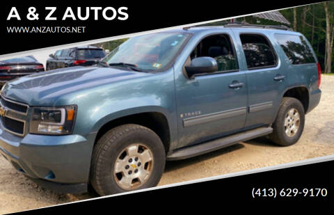 2009 Chevrolet Tahoe for sale at A & Z AUTOS in Westfield MA