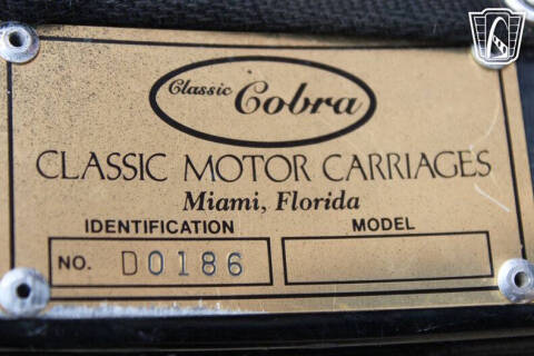 1965 Shelby Cobra