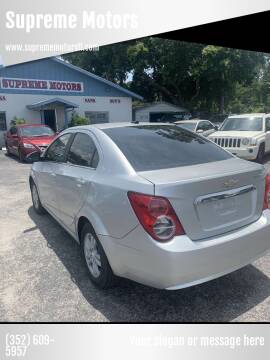 2014 Chevrolet Sonic for sale at Supreme Motors in Tavares FL