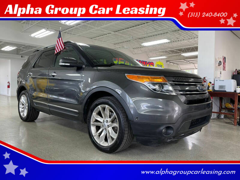 2015 Ford Explorer for sale at Alpha Group Car Leasing in Redford MI