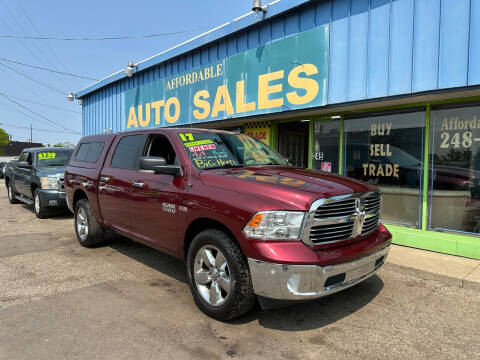 2017 RAM 1500 for sale at Affordable Auto Sales of Michigan in Pontiac MI