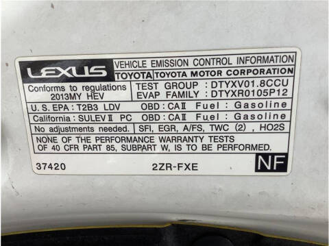 2013 Lexus CT 200h