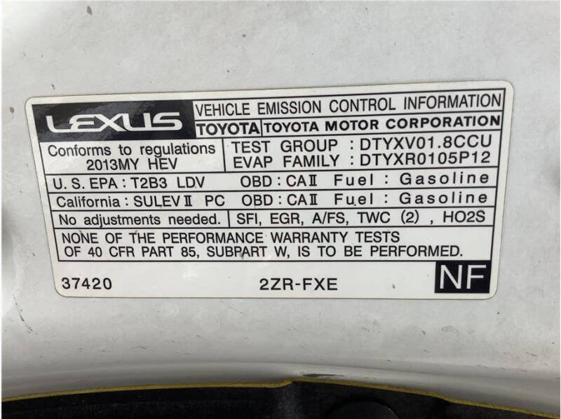 2013 Lexus CT 200h
