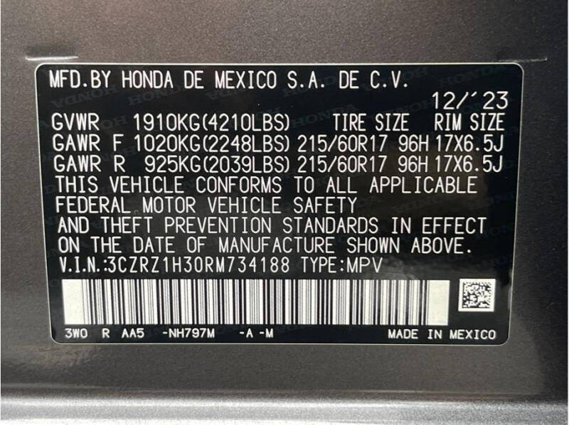2024 Honda HR-V LX