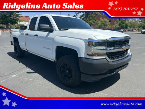 2016 Chevrolet Silverado 1500 for sale at Ridgeline Auto Sales in Saint George UT