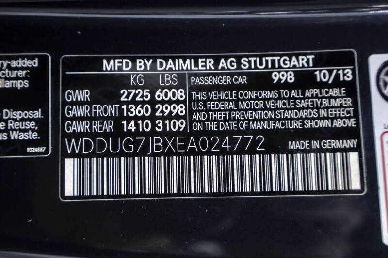 2014 Mercedes-Benz S-Class S 63 AMG