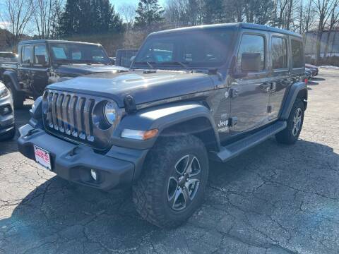 2018 Jeep Wrangler Unlimited for sale at Louisburg Garage, Inc. in Cuba City WI