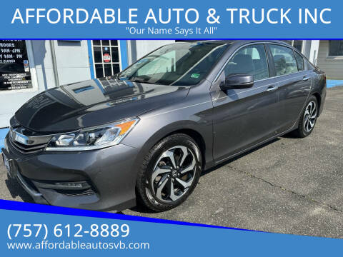 2017 Honda Accord for sale at AFFORDABLE AUTO & TRUCK INC in Virginia Beach VA