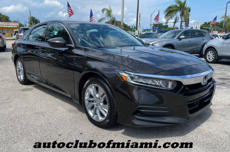 2018 Honda Accord for sale at AUTO CLUB OF MIAMI, INC in Miami FL