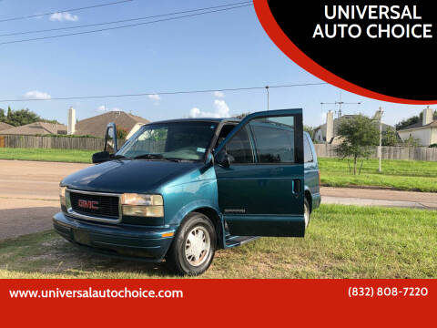 2000 GMC Safari for sale at UNIVERSAL AUTO CHOICE in Houston TX