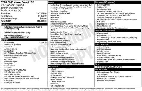 2002 GMC Yukon Denali