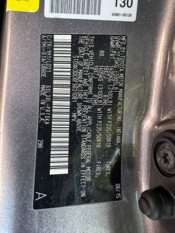 2015 Toyota Sienna SE 8-Passenger