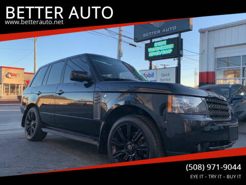 2011 Land Rover Range Rover for sale at BETTER AUTO in Attleboro MA