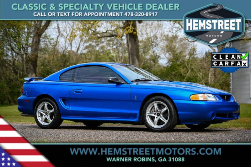 1998 Ford Mustang SVT Cobra for sale at Hemstreet Motors in Warner Robins GA