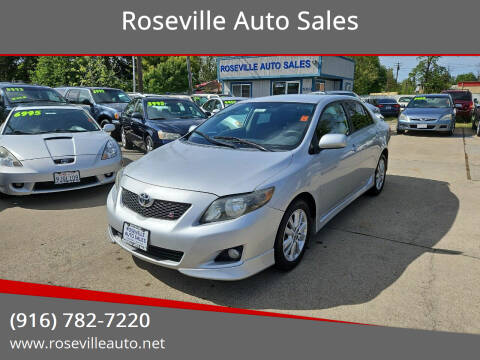 2009 Toyota Corolla for sale at Roseville Auto Sales in Roseville CA