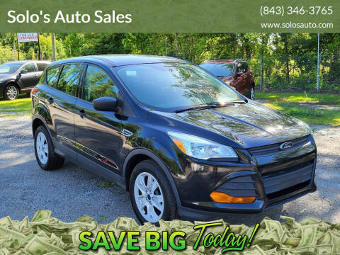 2016 Ford Escape for sale at Solo's Auto Sales in Timmonsville SC