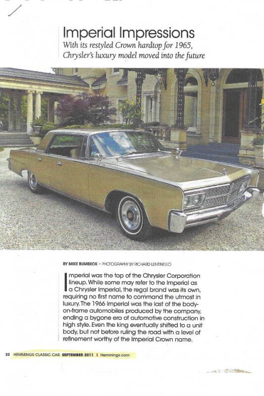 1965 Chrysler Imperial