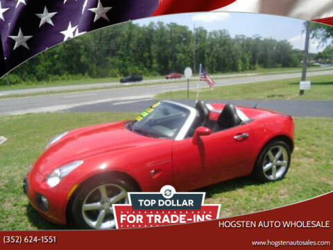 2009 Pontiac Solstice for sale at HOGSTEN AUTO WHOLESALE in Ocala FL