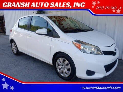 2012 Toyota Yaris for sale at CRANSH AUTO SALES, INC in Arlington TX