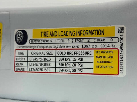 2021 Chevrolet Express 2500