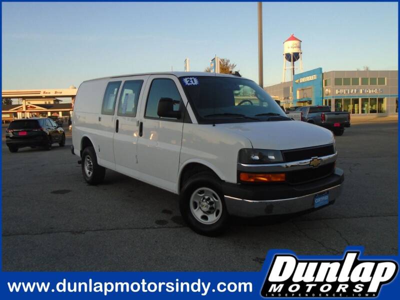 2021 Chevrolet Express for sale at DUNLAP MOTORS INC in Independence IA